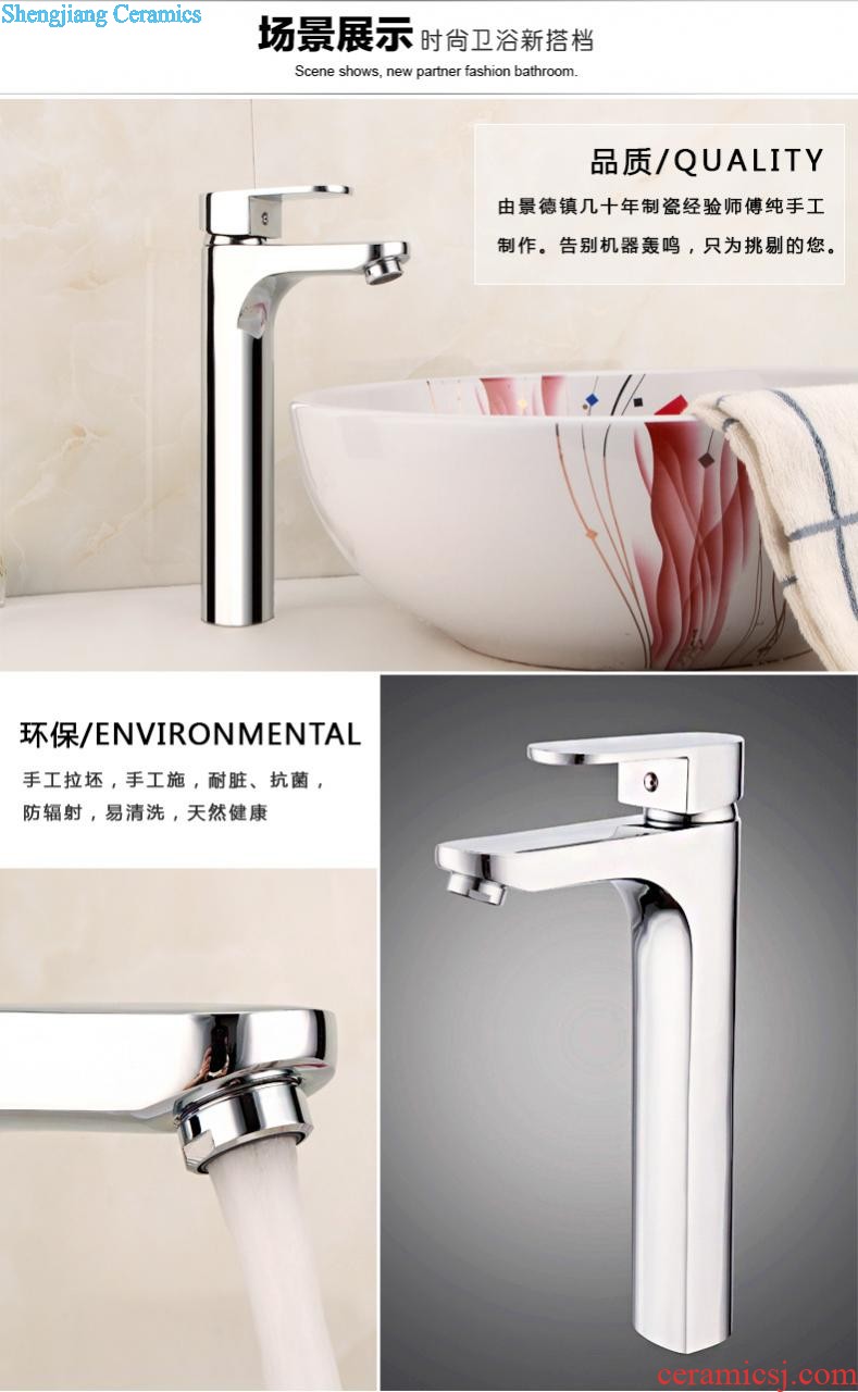 Koh larn qi stage basin ceramic toilet lavabo art to oval sink carved lavatory basin