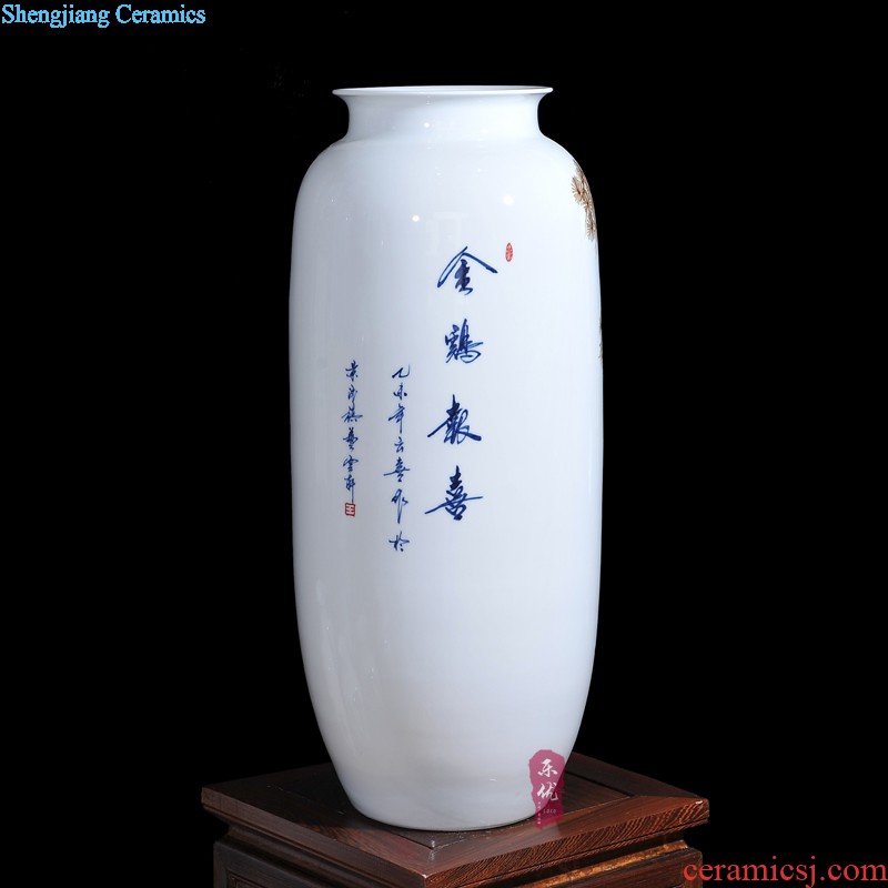 Jingdezhen ceramics Lrene smile vases, flower receptacle Modern home sitting room adornment is placed