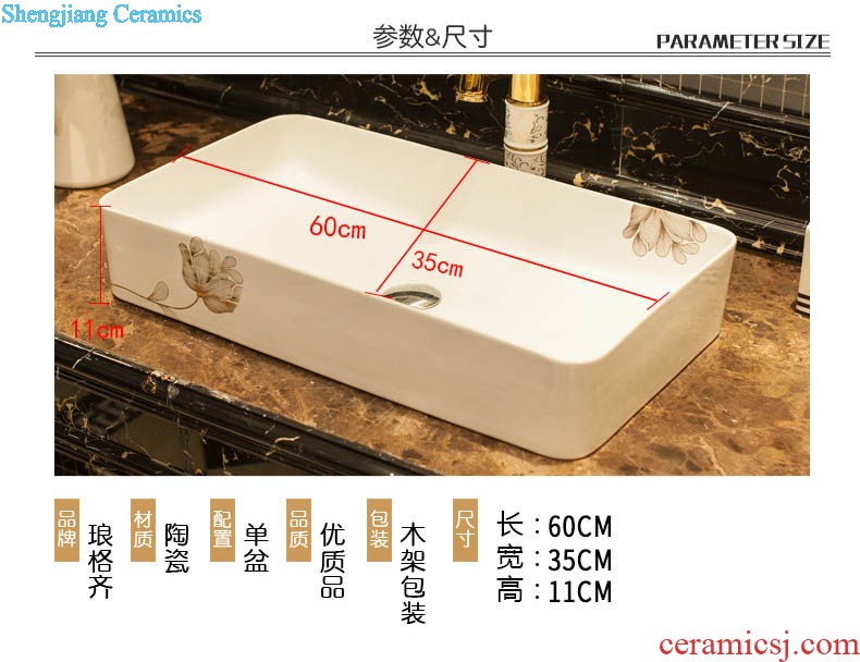 Koh larn, qi ceramic sanitary ware of toilet stage basin sink bathroom sinks art basin of lake basin