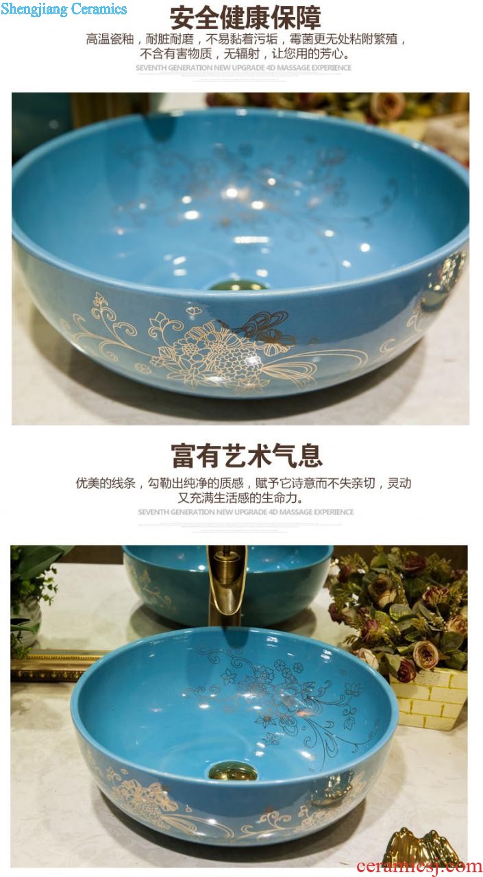 Koh larn lattice together more oval stage basin ceramic toilet lavabo that defend bath lavatory basin military art