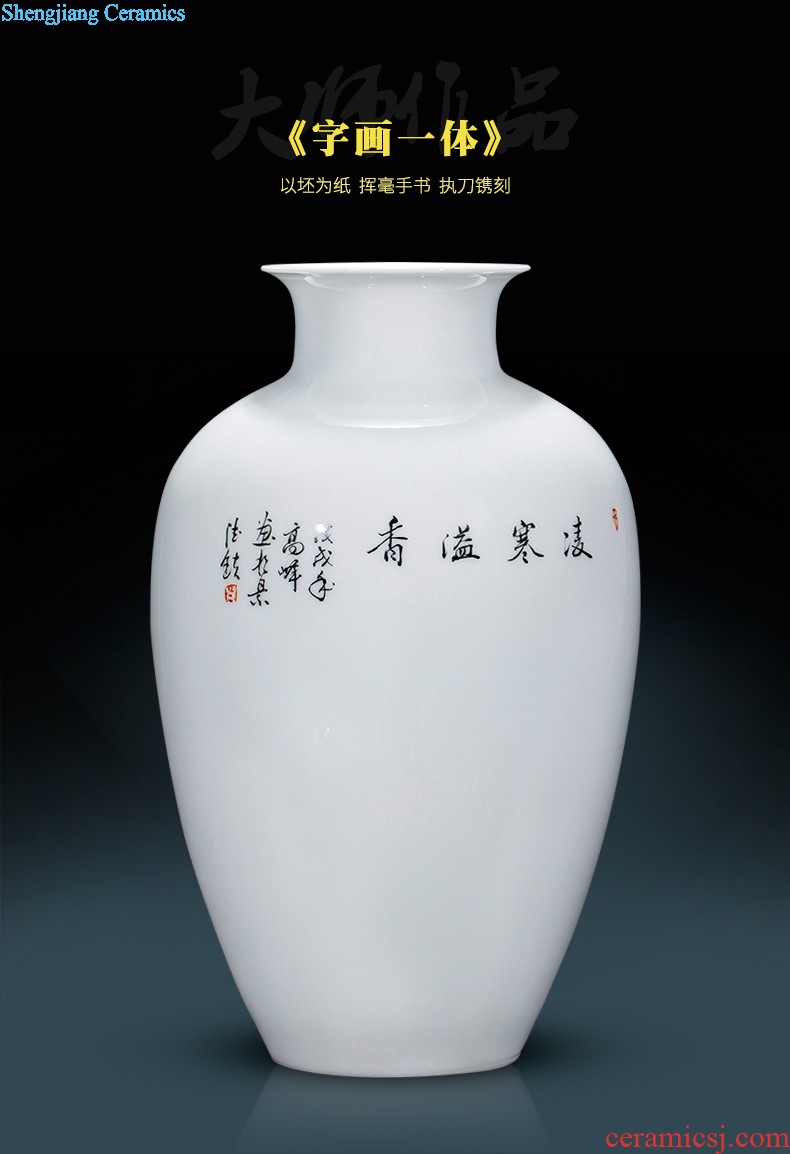 HC - 082 jingdezhen ceramics hand-painted peony of large vases, modern home sitting room decoration that occupy the home furnishing articles