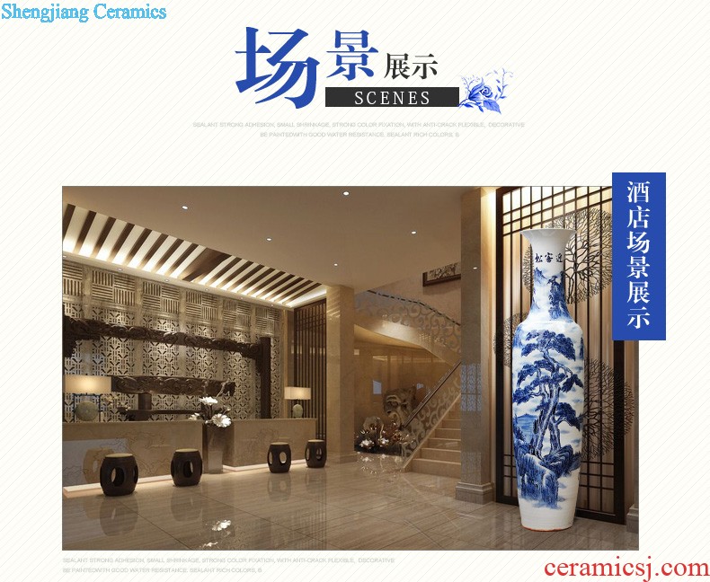 Contemporary and contracted large vase hand-painted jinxiu e212 jingdezhen ceramics was sitting room adornment is placed