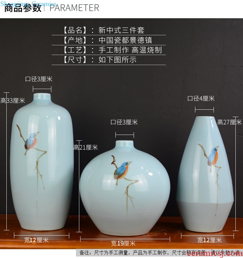 Jingdezhen ceramic vase restoring ancient ways furnishing articles of Chinese style living room dry flower arranging flowers home TV ark porcelain ornaments