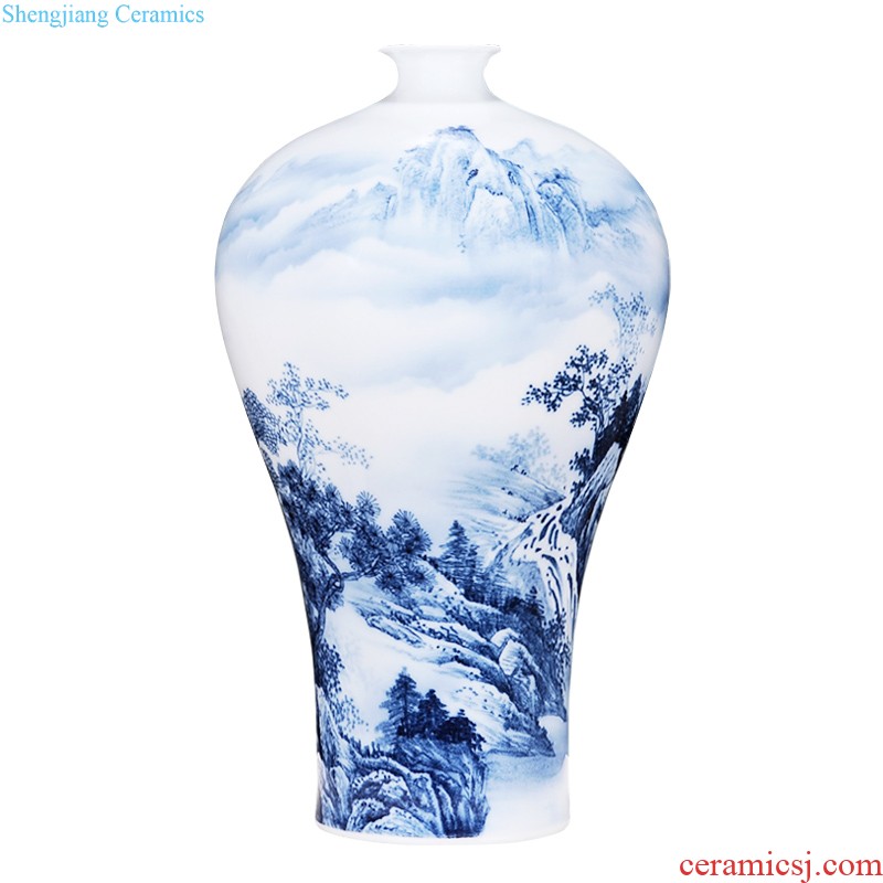 Jingdezhen blue and white f-fook gourd vases home sitting room hand antique ceramics craft ornaments furnishing articles