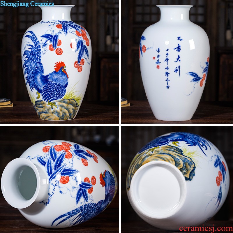 Hc - 093 jingdezhen ceramics vases, flower arranging bamboo seven sages in classical Chinese ancient frame sitting room adornment is placed