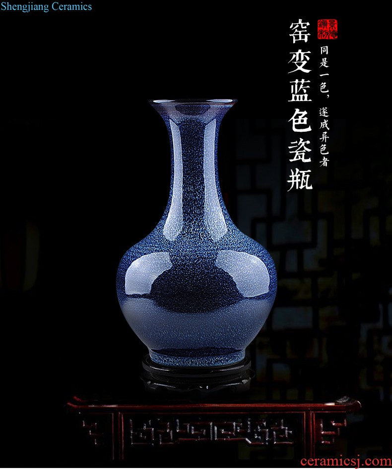 Jingdezhen ceramic vase furnishing articles flower arranging Chinese contemporary and contracted creative home sitting room adornment dried flower porcelain