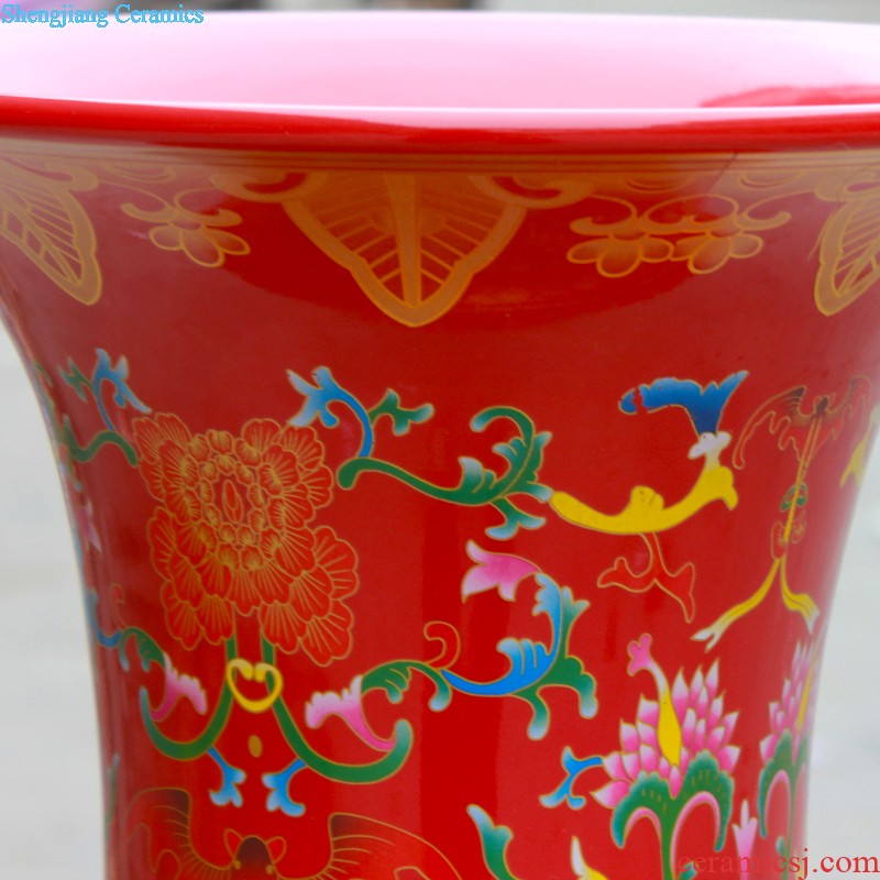 Master of jingdezhen ceramics vase furnishing articles hand-painted pastel Chinese rich ancient frame sitting room adornment ornament gift giving