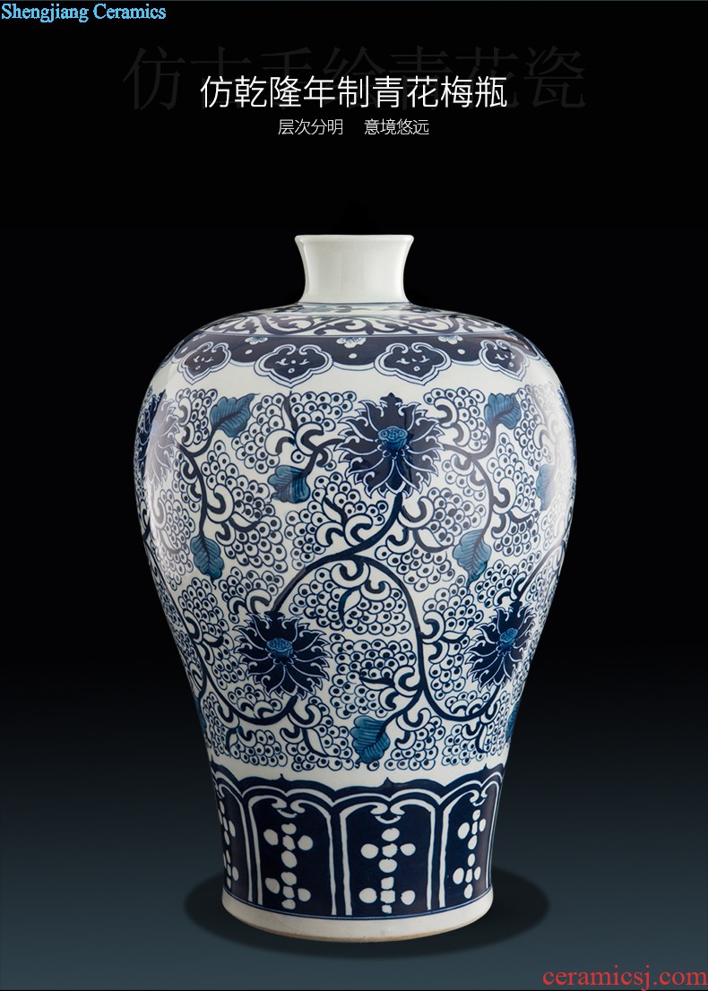 Jingdezhen ceramics noctilucent floret bottle of flower arranging contemporary and contracted household act the role ofing is tasted table sitting room adornment is placed