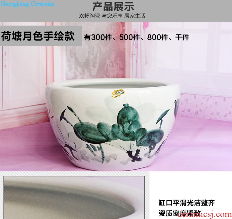 J240 jingdezhen ceramics of large vase furnishing articles flower arranging Chinese style household hotel decoration large living room