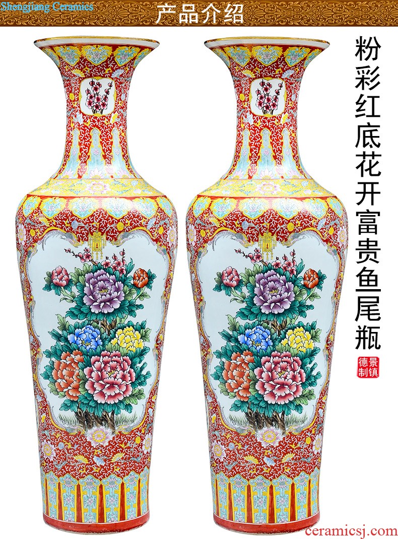 Sf25 jingdezhen ceramics of large vases, flower arrangement of modern Chinese style household sitting room adornment handicraft furnishing articles