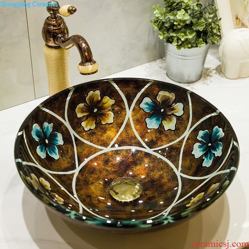 Koh larn qi balcony mop pool ceramic mop sink basin art to large mop pool toilet cistern music flower