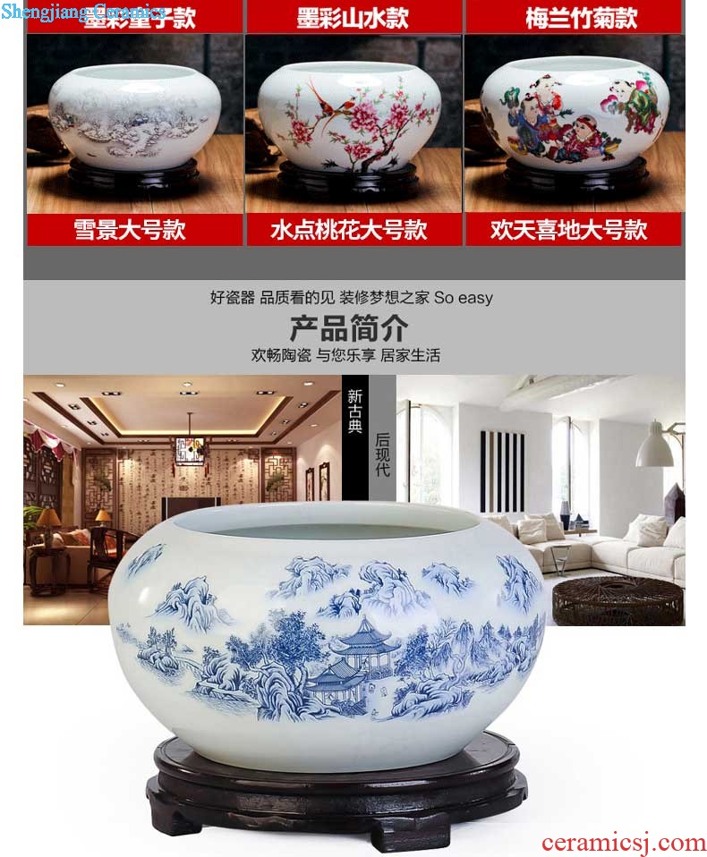 Cb123 jingdezhen ceramics floret bottle of flower arrangement sitting room of contemporary and contracted household adornment lucky bamboo furnishing articles