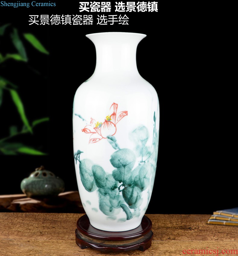 Jingdezhen ceramic modern new Chinese style flower vase The sitting room TV wine porch place home decoration