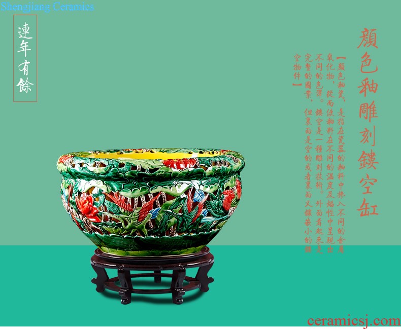 Imitation of qianlong archaize manual powder green ears vase home furnishing articles sitting room adornment jingdezhen ceramics arts and crafts