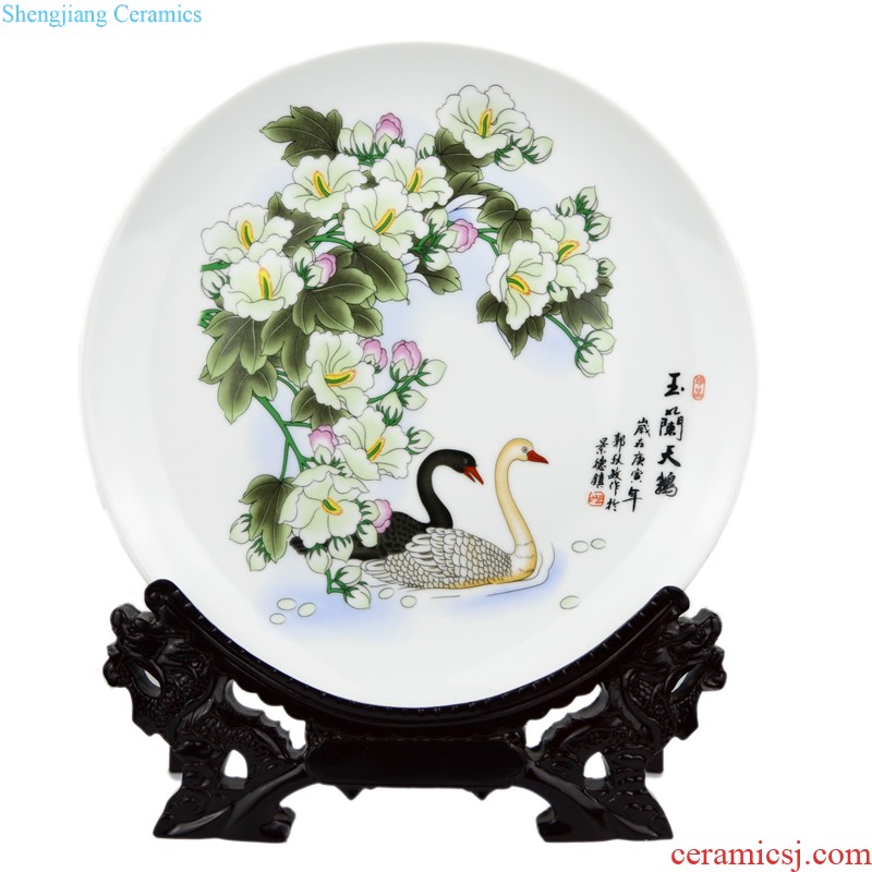 Jingdezhen ceramics Antique Chinese blue and white porcelain vase sitting room home flower arranging rich ancient frame handicraft furnishing articles