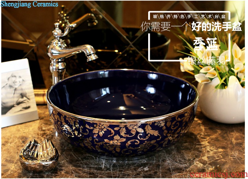 The package mail on bonsai, ceramic lavabo that defend bath lavatory basin art basin of elliptic small bell