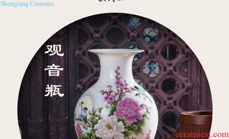 Jingdezhen ceramics white eggshell creative floret bottle sitting room adornment hydroponic flower arrangement furnishing articles of modern art