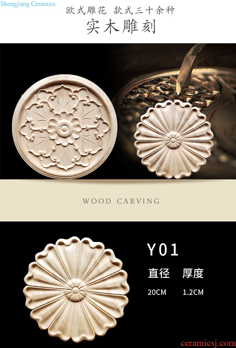 European-style solid wood furniture feet of carve patterns or designs on woodwork tooth edge ark adornment baffle plate tea table legs solid wood apron coaming skirt