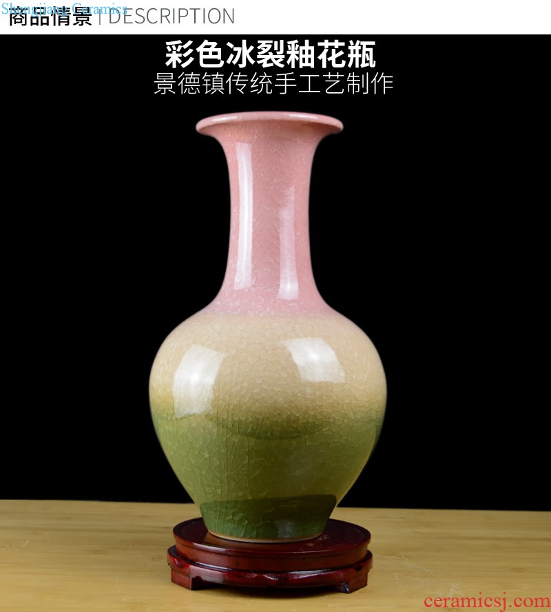 Jingdezhen European ceramic vase furnishing articles home sitting room TV ark dried flowers flower arrangement soft adornment porch decoration