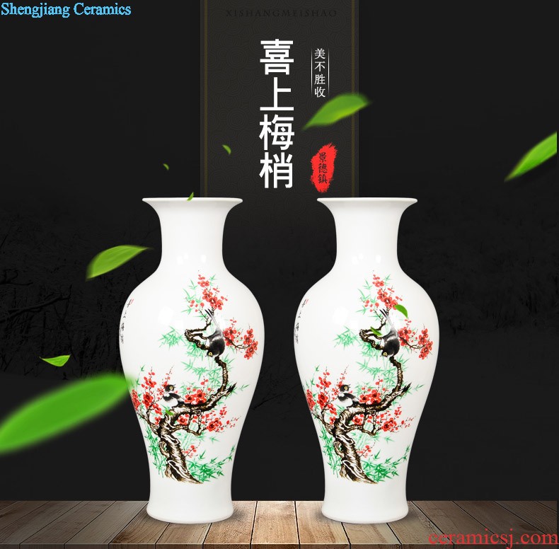 Jingdezhen ceramics hand-painted scenery of blue and white porcelain vase archaize sitting room ark adornment of Chinese style household furnishing articles