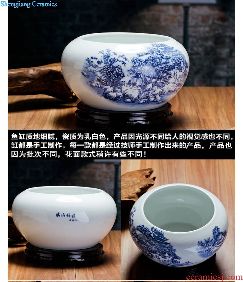 Cb123 jingdezhen ceramics floret bottle of flower arrangement sitting room of contemporary and contracted household adornment lucky bamboo furnishing articles