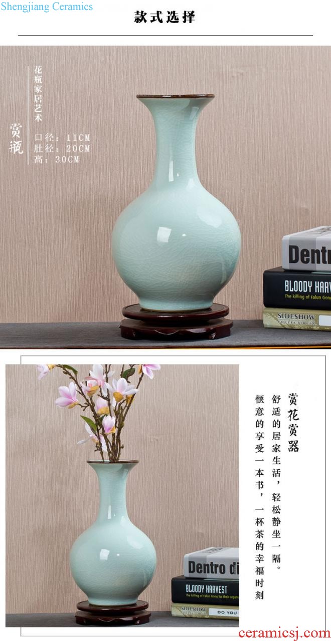 Jingdezhen ceramics of large vase furnishing articles large European colored enamel porcelain household adornment of contemporary sitting room