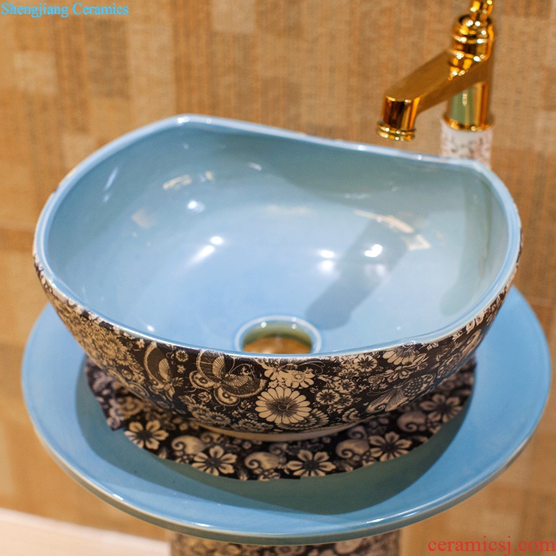 Koh larn, qi Jingdezhen ceramic toilet stage basin sink basin art lavatory petals Mr Wen