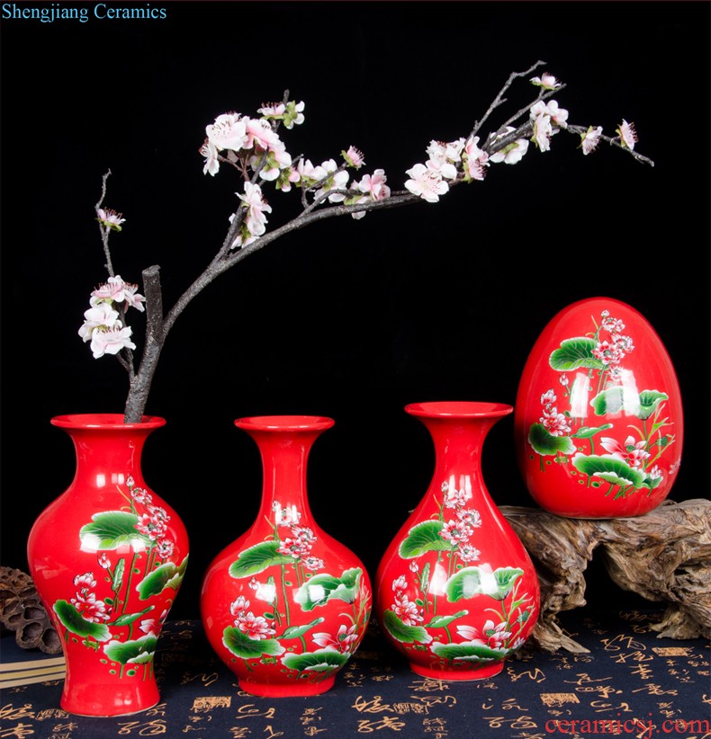 Jingdezhen chinaware paint hand-painted pu 'er tea pot with cover household seal storage tanks Chinese tea set size