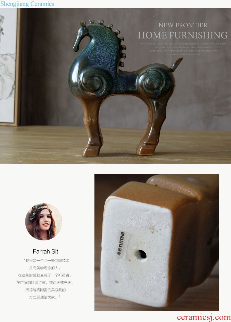 The rain tong home | jingdezhen ceramics colorful owl piggy bank tong qu furnishing articles cute owl '