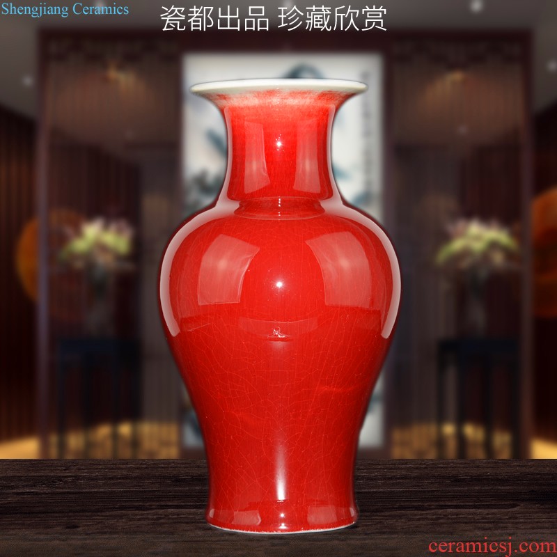 Cixin qiu - yun jingdezhen ceramics celebrity hand-painted powder enamel vase boutique sitting room home rich ancient frame adornment furnishing articles