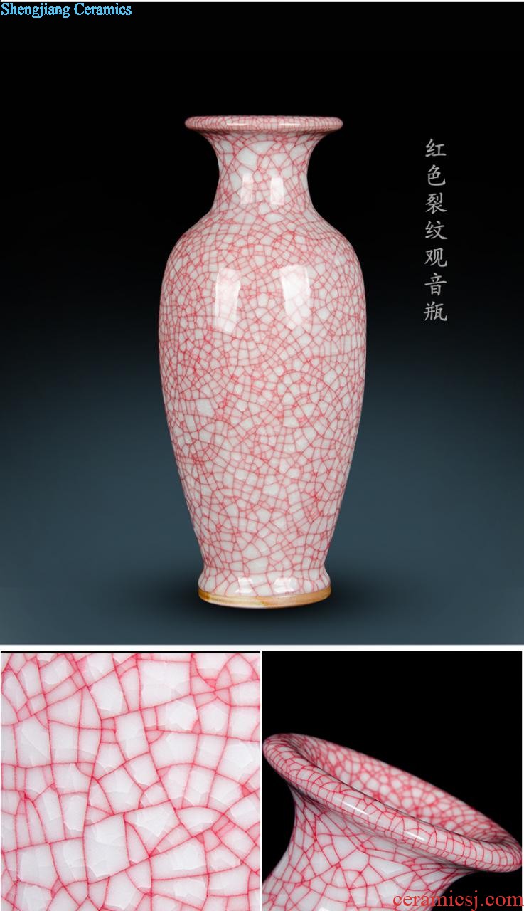 Jingdezhen porcelain vase furnishing articles on Chinese famous master hand-painted pot-bellied cans xi lintel tip home sitting room adornment