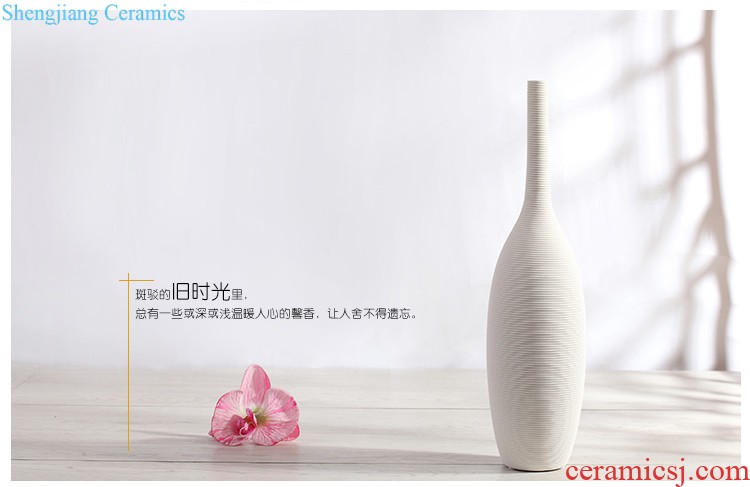 Jingdezhen ceramics General celadon pot vase New Chinese style example room sitting room household soft adornment is placed