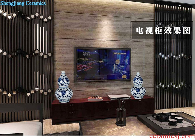 Aj207 jingdezhen ceramics European large vases, flower arranging TV ark adornment is placed large living room