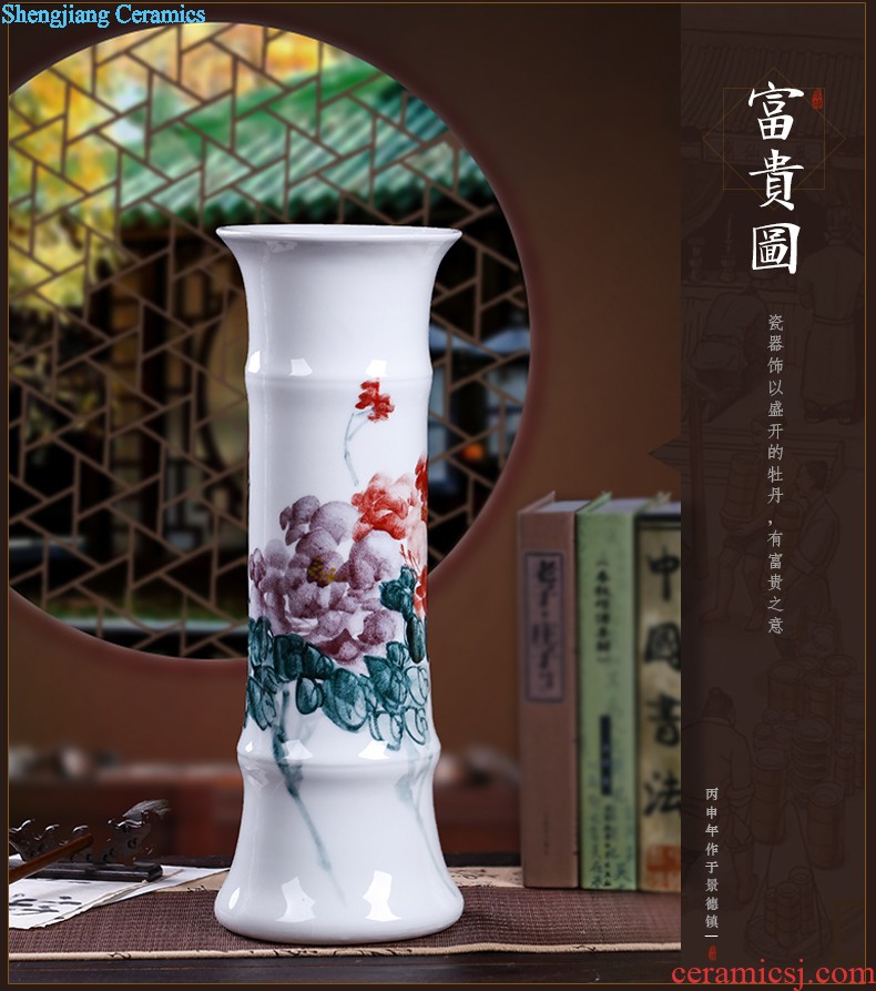 Jingdezhen ceramics vase general antique blue and white porcelain jar storage tank craft supplies modern household furnishing articles