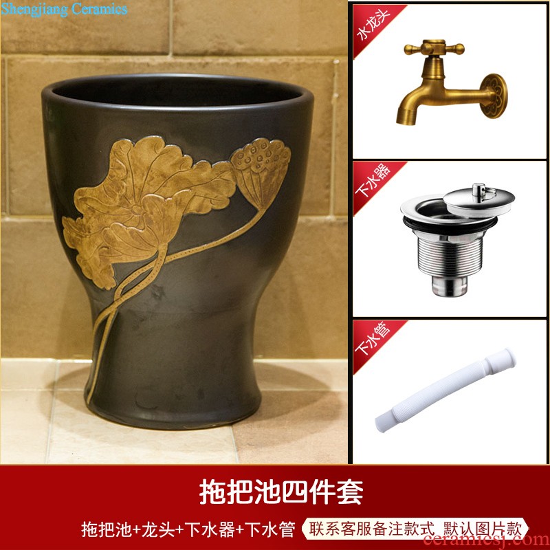 Koh larn, qi stage basin sink lavatory ceramic european-style bathroom art basin of the basin that wash a face