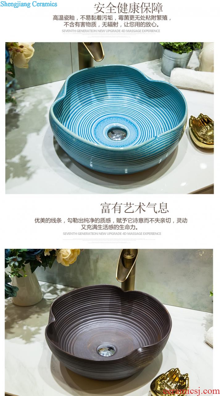 Koh larn lattice, jingdezhen ceramic toilet stage basin sink basin art lavatory waist drum lobules