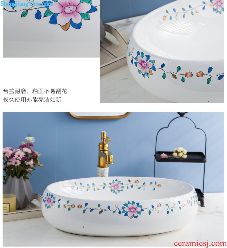 Koh larn, qi stage basin sink lavatory ceramic european-style bathroom art basin of the basin that wash a face