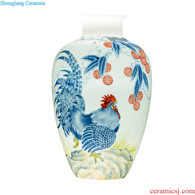 Hc - 093 jingdezhen ceramics vases, flower arranging bamboo seven sages in classical Chinese ancient frame sitting room adornment is placed