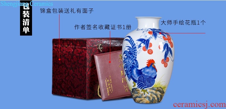 Hc - 093 jingdezhen ceramics vases, flower arranging bamboo seven sages in classical Chinese ancient frame sitting room adornment is placed