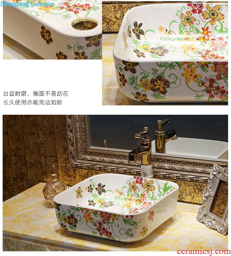 The package mail on bonsai, ceramic lavabo that defend bath lavatory basin art basin season blue gold rattan feather