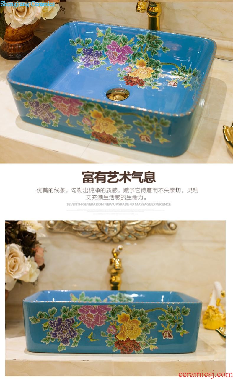 The package mail on bonsai, ceramic lavabo that defend bath lavatory basin art basin waist drum the colour it is