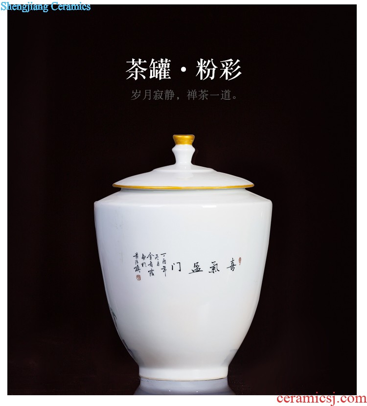 Jingdezhen ceramics kiln vase archaize creative Chinese style household adornment handicraft furnishing articles cb131 sitting room