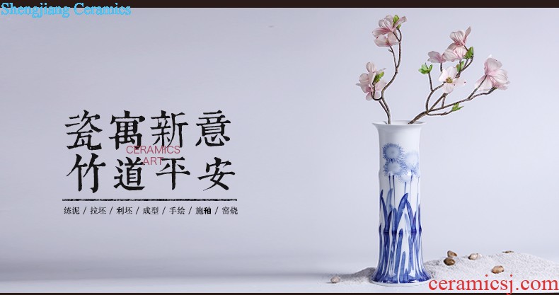 Jingdezhen ceramics vase general antique blue and white porcelain jar storage tank craft supplies modern household furnishing articles