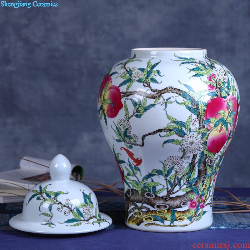 Jingdezhen ceramics hand-painted vases, flower arranging CV 18 riches and honour furnishing articles new Chinese style household adornment ornament sitting room