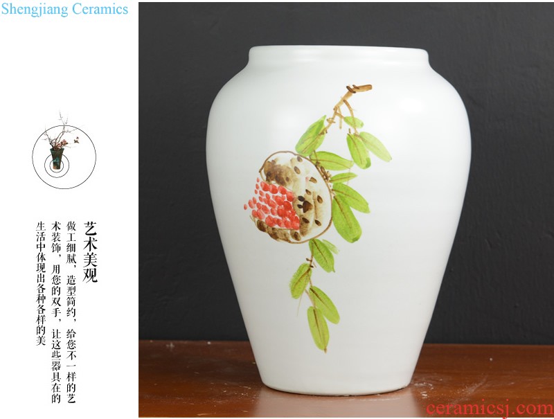 Jingdezhen ceramic hand-painted vases furnishing articles celebrity master new Chinese style household act the role ofing is tasted the sitting room porch place by hand