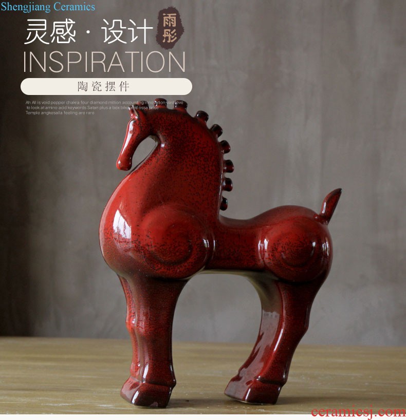 The rain tong home | jingdezhen ceramics colorful owl piggy bank tong qu furnishing articles cute owl '