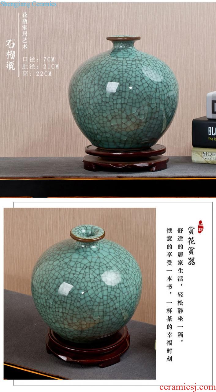 Jingdezhen ceramic vase furnishing articles variable blue porcelain creative living room flower arranging flowers, Chinese style household decorations