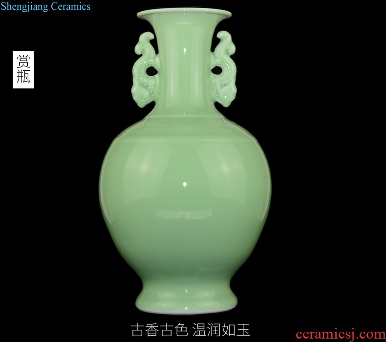 Jingdezhen ceramic smoked incense burner aromatherapy furnace large ancient longquan celadon tower joss stick for the Buddha temple supplies