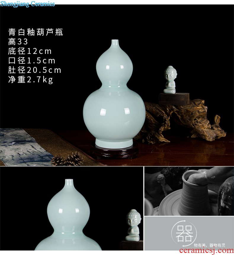 Sf34 jingdezhen ceramics Blue and white porcelain vase splendid was the French hotel decoration furnishing articles in the living room