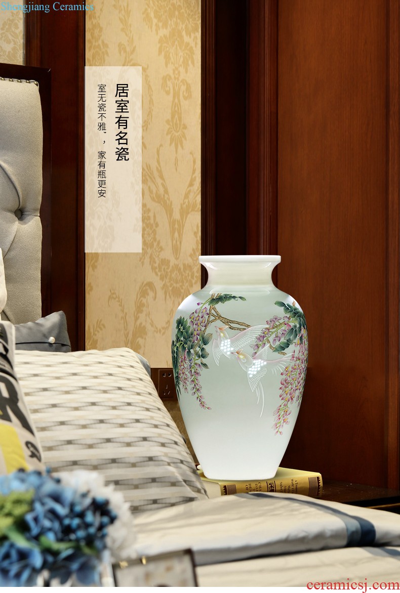 Cb122 jingdezhen ceramics floret bottle of flower arrangement of Chinese style home sitting room adornment ark TV ark furnishing articles